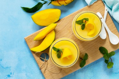 Crème mangue et lait de coco