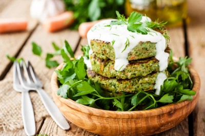 Galettes aux courgettes et flocons d'avoine