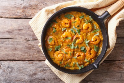 Curry de crevettes
