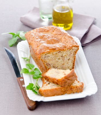Cake aux oignons frits