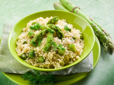 Risotto vert glacé