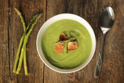 Velouté d'asperges vertes