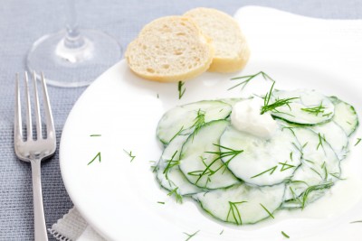 Salade de concombre au yaourt à la Grecque