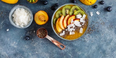 Smoothie à la pêche et au kiwi