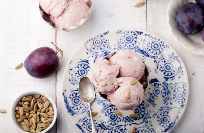 La glace aux prunes