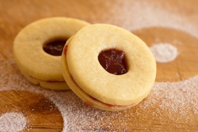 Sablés à la confiture de framboise
