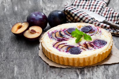 Tarte amandine aux prunes