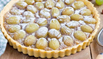 Tarte aux raisins et aux amandes