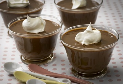 Flan au chocolat noir aux œufs