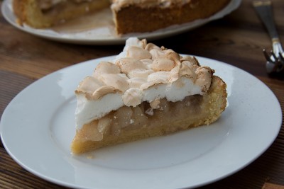 Tarte meringuée aux pommes et poires