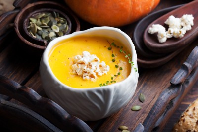 Soupe potimarron et maïs