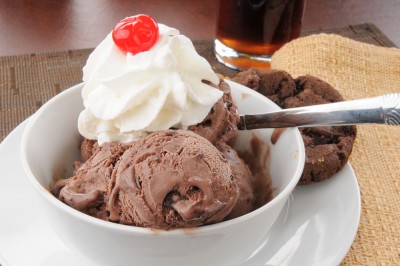 Glace chocolat liégeois