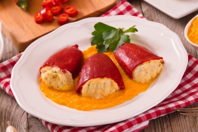 Piquillos farcis à la morue