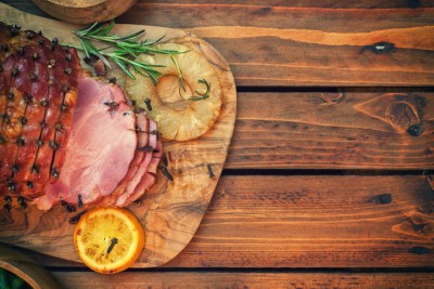 Jambon caramélisé à l'ananas