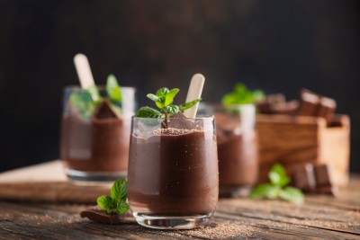 Flan au chocolat et à la noix de coco