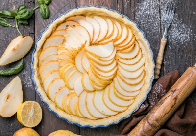 Tarte aux poires et au miel
