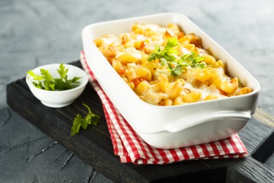 Gratin de pâtes à la mozzarella