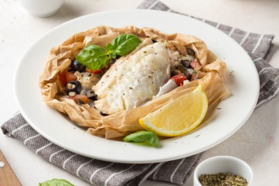 Papillotes de cabillaud à la provençale