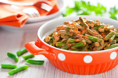 Haricots verts au curcuma