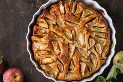 Gâteau invisible aux pommes facile