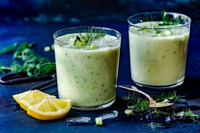 Potage frais au concombre