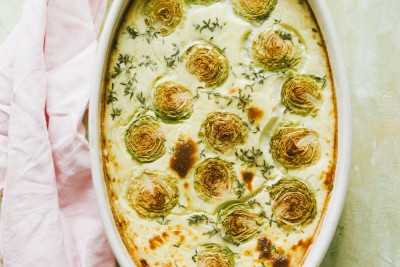 Flan aux choux de Bruxelles