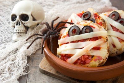 Mini-pizzas momies d'Halloween