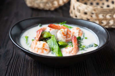 Crevettes au lait de coco