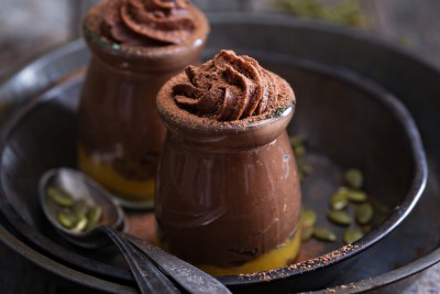 Mousse au chocolat et potiron