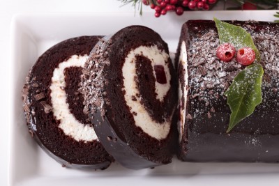 Bûche de Noël au mascarpone