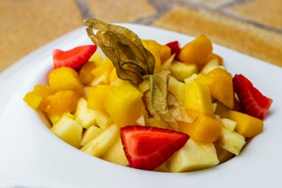 Poêlée de mangue et physalis