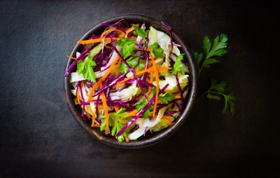 Salade de chou vert et carottes