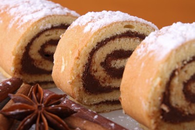 Gâteau roulé au chocolat