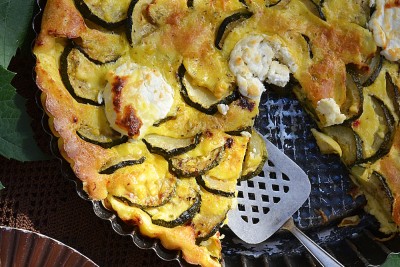 Tarte courgettes chèvre