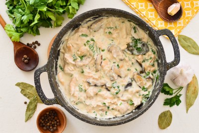 Poulet à la crème