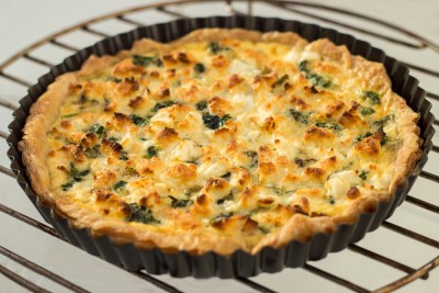 Quiche aux poireaux et au chèvre