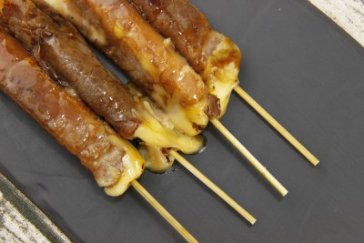 Brochettes boeuf fromage