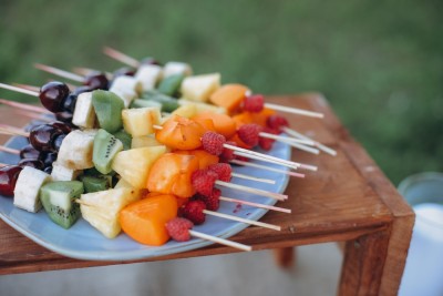 Brochettes de fruits