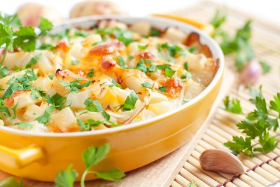 Gratin de panais et béchamel