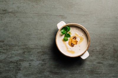 Velouté de cèpes et pomme de terre