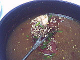 Fondue au vin rouge