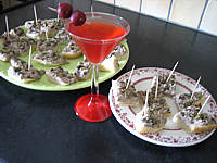 Canapés de focacia au thon
