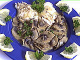 Cabillaud aux champignons