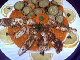 Filets de sole aux légumes poêlés