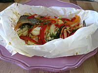 Filets de truite en papillotes