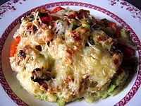 Avocats sautés et gratinés