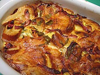 Pain perdu au jambon et reblochon