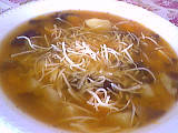 Soupe au potiron et épinards