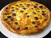 Tarte au jambon à la fourme d'Ambert au parfum d'Auvergne