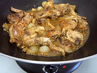 Lapin aux cèpes et aux endives